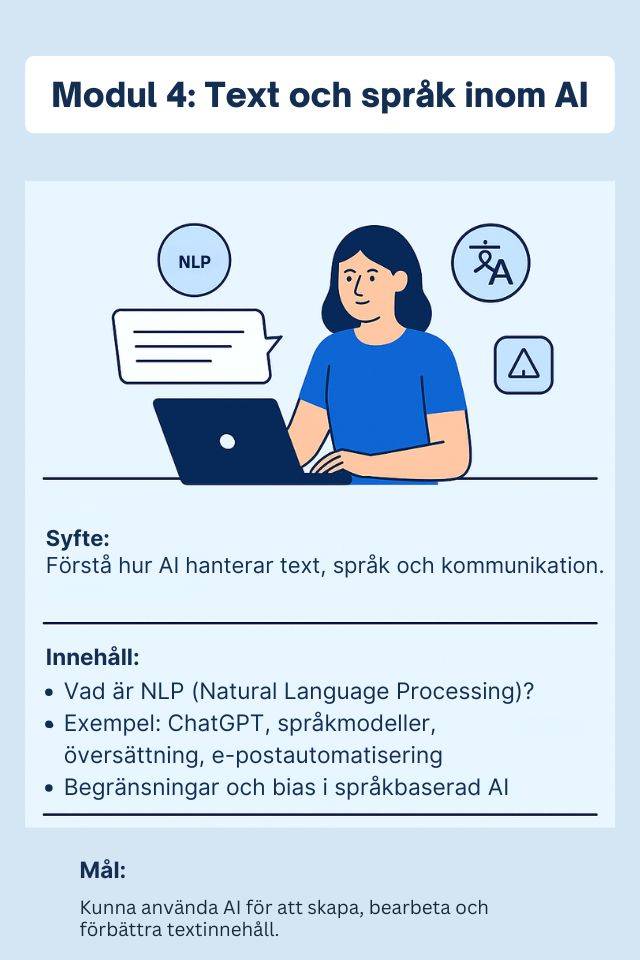 Modul 4 Text och språk inom AI (1)